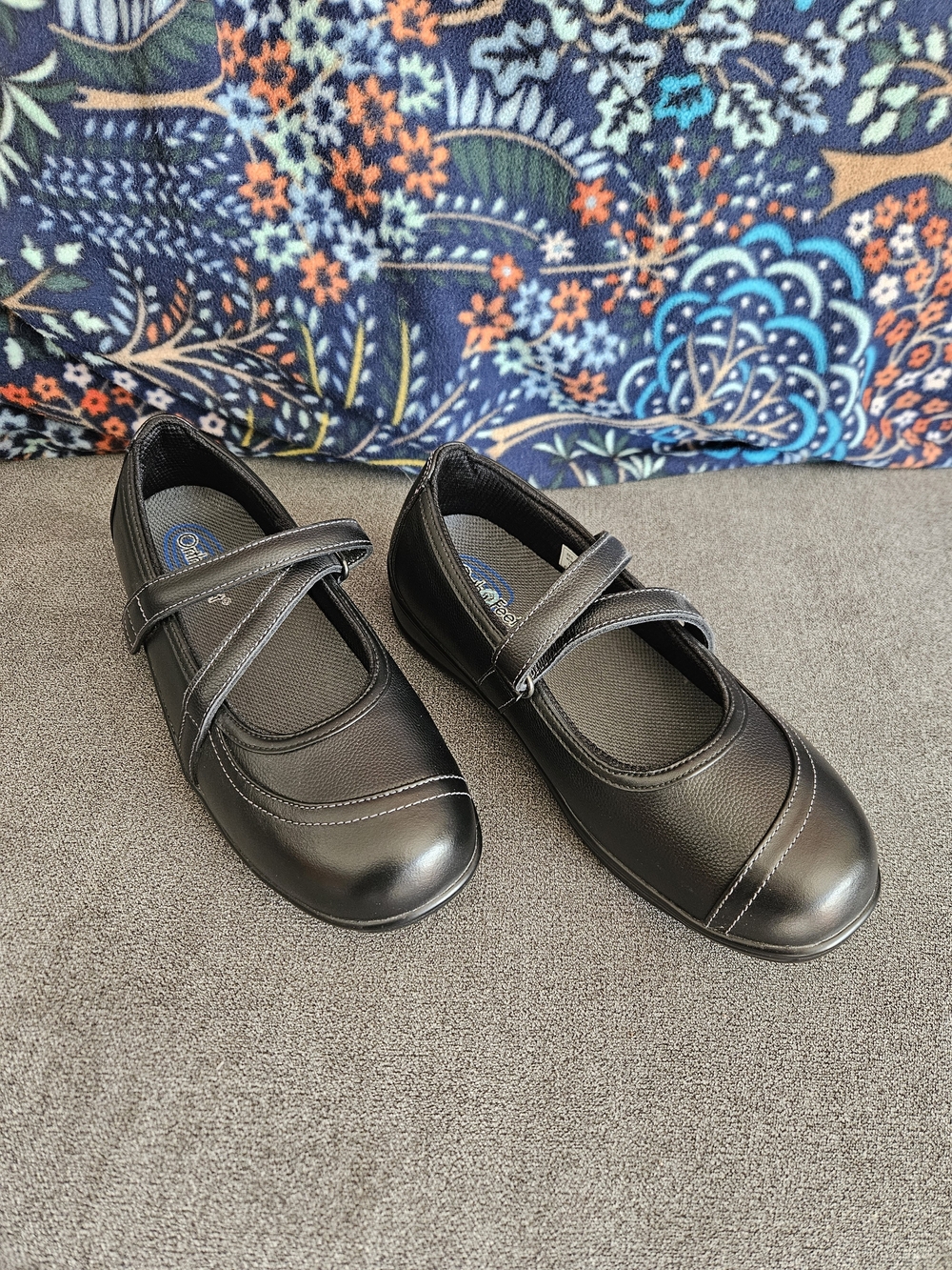 Orthofeet Celina Black Mary Jane Orthopedic Shoes - Like New - Size 9 X-wide - Picture 3 of 8